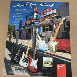 LEE ROY PARNELL - Fender Guitars - Roadhouse Strat - 1997 Print Advertisement
